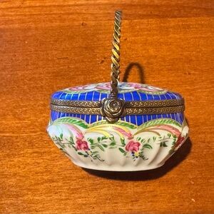 Vintage Limoges Hand-painted Porcelain Box